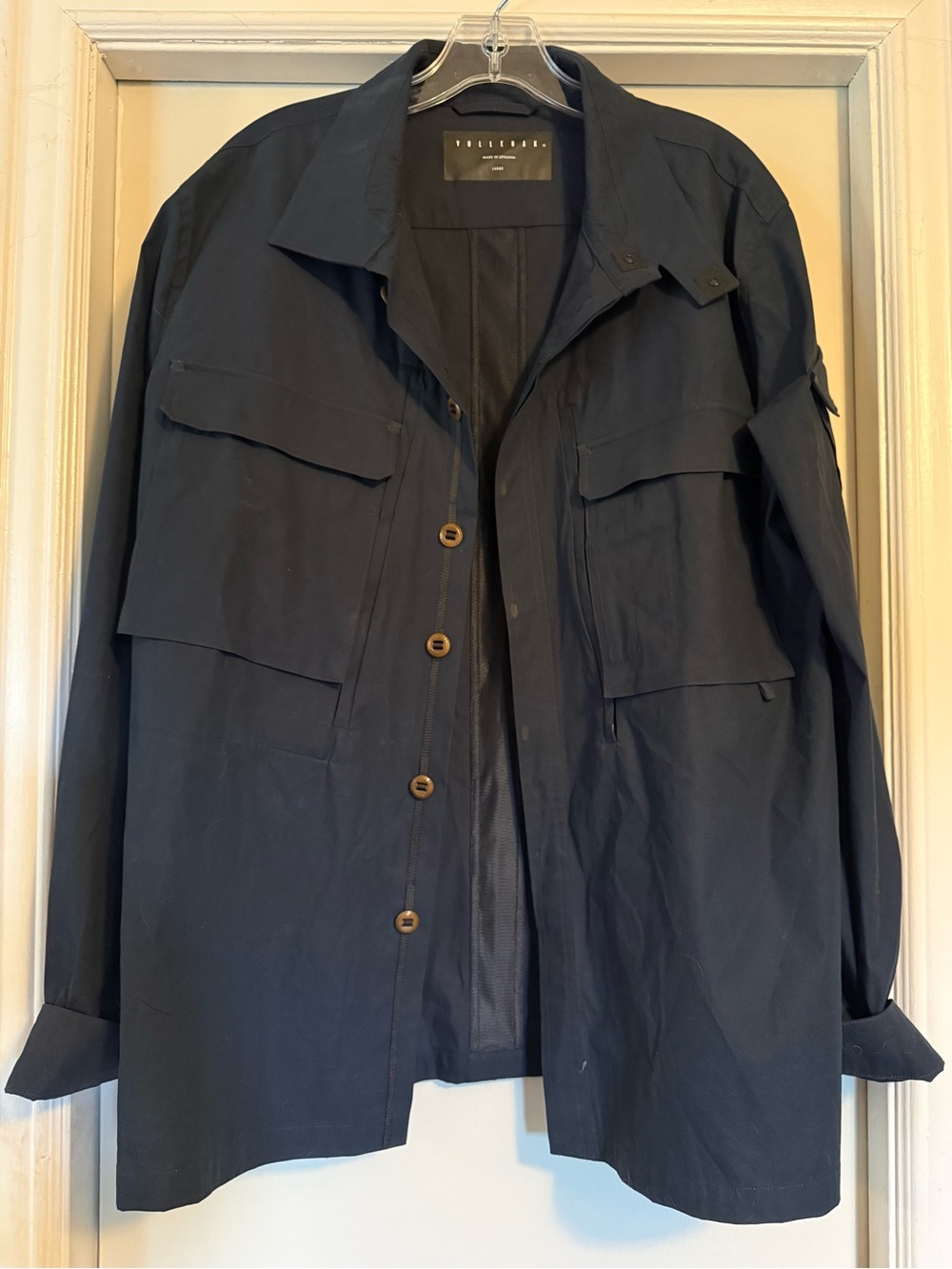 Vollebak “Planet Earth”Dark Navy Utility Button-Up shirt